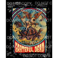 Grateful Dead #1 Sublimation transfers - Heat Transfer