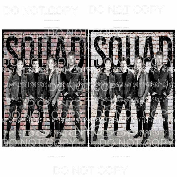 Greys Squad Red Brick Sublimation transfers Heat Transfer