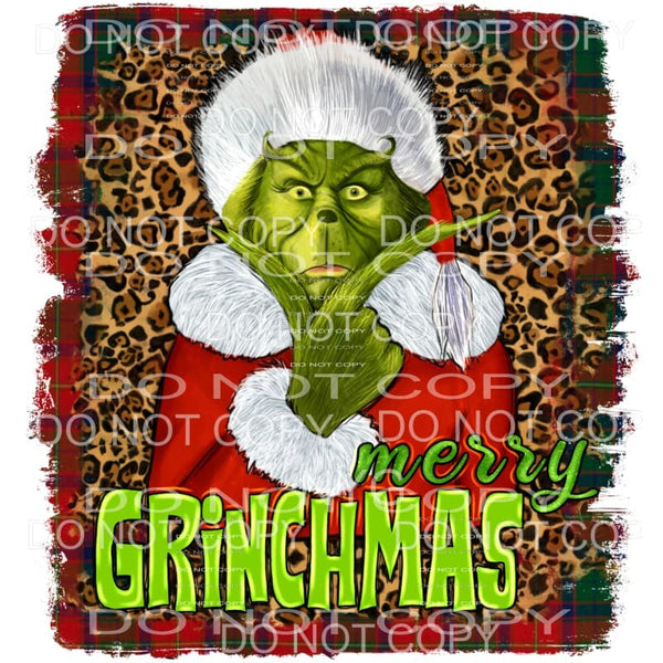 He want a grinch sublimation iron on stock transfer