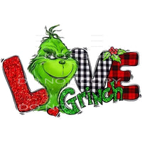 Grinch Love #7476 Sublimation transfers - Heat Transfer