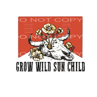 Grow wild sun child # 2503 Sublimation transfers - Heat