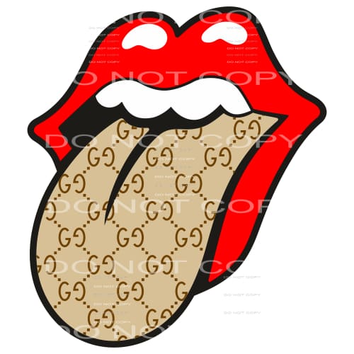 martodesigns - LV louis vuitton tongue rolling stones lips #