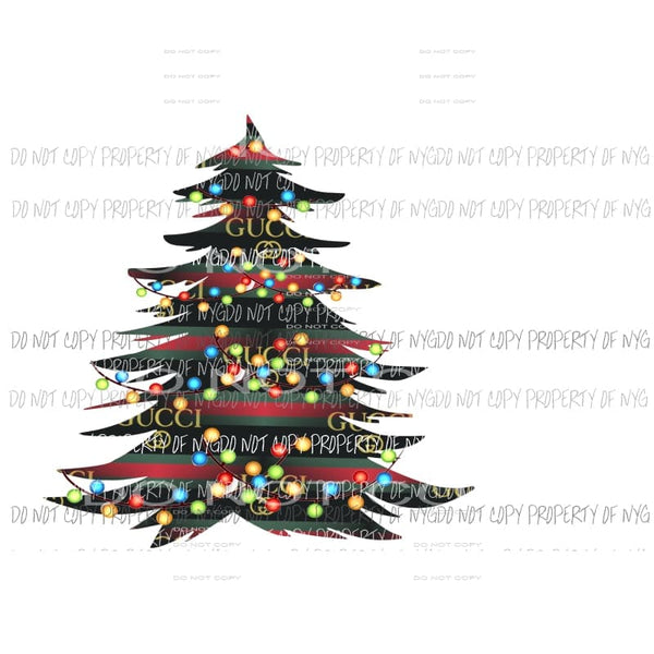 Gucci Christmas Tree 1 Sublimation transfers Heat Transfer