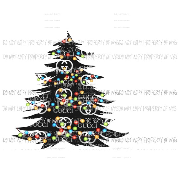 martodesigns - LV Christmas tree 3 Louis Plaid Sublimation