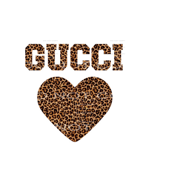 Gucci heart # 12132 Sublimation transfers - Heat Transfer