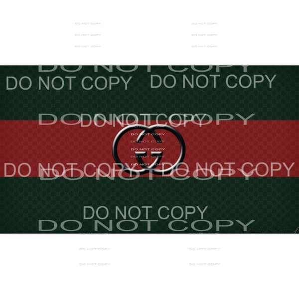 Gucci Logo Sheet #2 Sublimation transfers - 13 x 9 inches - 