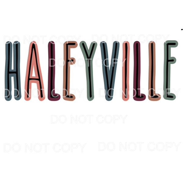 Haleyville # 445 Sublimation transfers - Heat Transfer