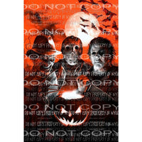 Halloween Horror Movie Scream Team Jason Freddie Sublimation transfers Heat Transfer