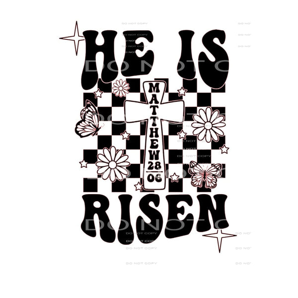 He Is Risen #4312 Sublimation transfers - Heat Transfer