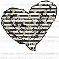 Heart #2 GOLD Sublimation transfers Heat Transfer