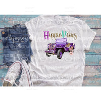 Hippie vibes jeep Sublimation transfers Heat Transfer