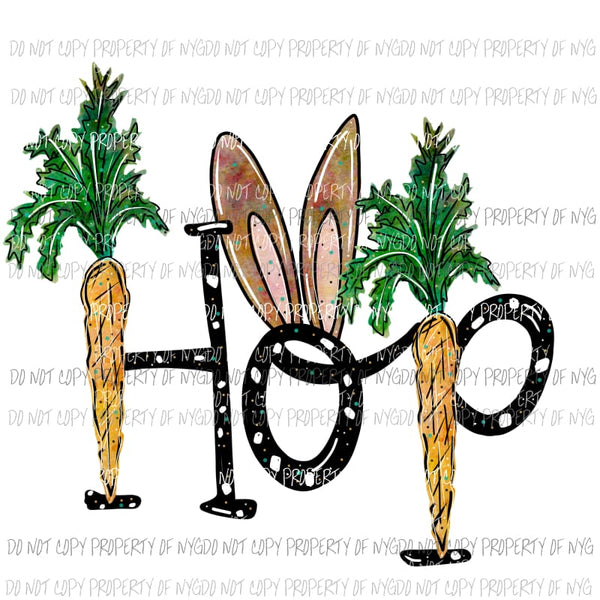 HOP rabbit ears carrots Sublimation transfers Heat Transfer