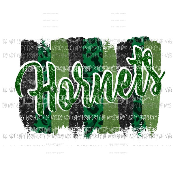 Hornets Green Paint Palette 1 Sublimation transfers Heat Transfer