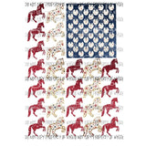 Horse flag 2 Sublimation transfers Heat Transfer