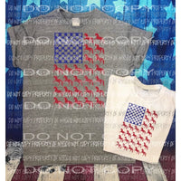 Horse flag 3 Sublimation transfers Heat Transfer