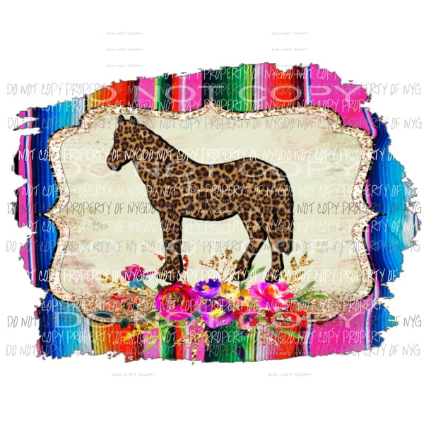 Horse serape background Sublimation transfers Heat Transfer