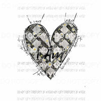 I AM kind loved #4 black white sunflowers Sublimation transfers Heat Transfer