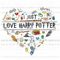 I just love Harry Potter Sublimation transfers Heat Transfer