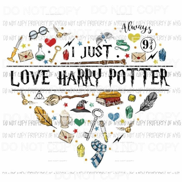 I just love Harry Potter Sublimation transfers Heat Transfer