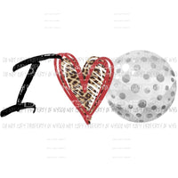 I love Golf Sublimation transfers Heat Transfer