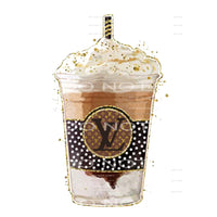 Inspired LV Ice coffee # 44413 Sublimation transfers - Heat 