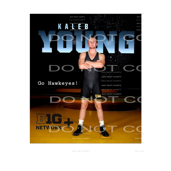 Iowa Wrestling Kaleb Young Sublimation transfers - Heat 