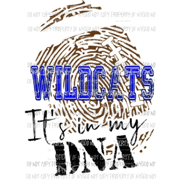 Its in my DNA football Personalized school must purchase 4 Sublimation transfers Heat Transfer