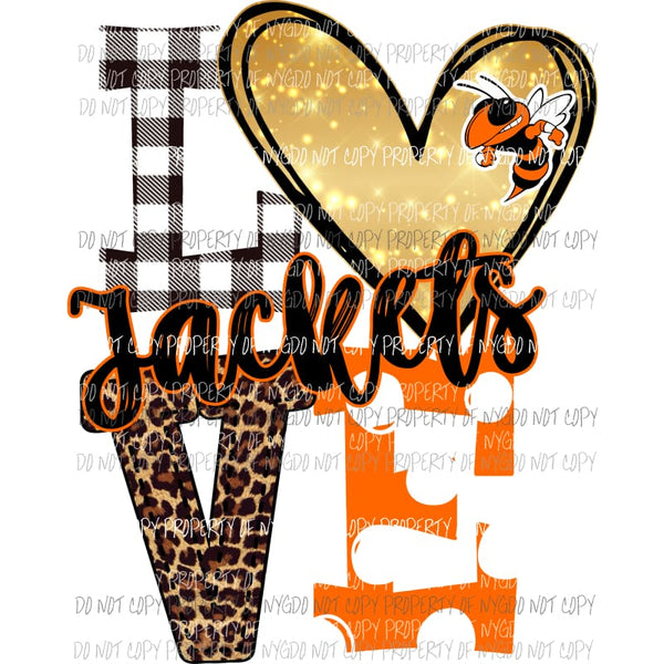 Jackets Orange and black bee love polka dot Sublimation transfers Heat Transfer