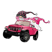 Jeep Love gnomes # 2343 Sublimation transfers - Heat