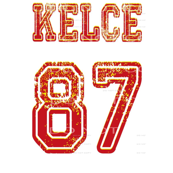 Kelce 87 Sublimation transfers - Heat Transfer Graphic Tee -