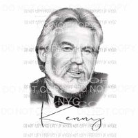 Kenny Rogers # 1 Country Sublimation transfers Heat Transfer