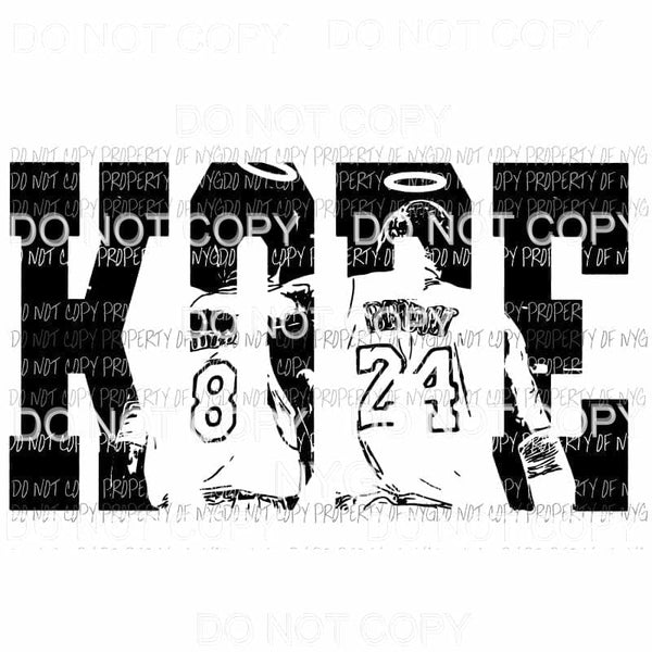 Kobe #12 giana bryant angels la lakers back of jerseys Sublimation transfers Heat Transfer