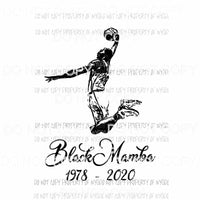 Kobe #6 black mamba 1978-2020 bryant lakers Sublimation transfers Heat Transfer