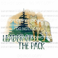 Leader Of The Pack wolf Sublimation transfers Heat Transfer