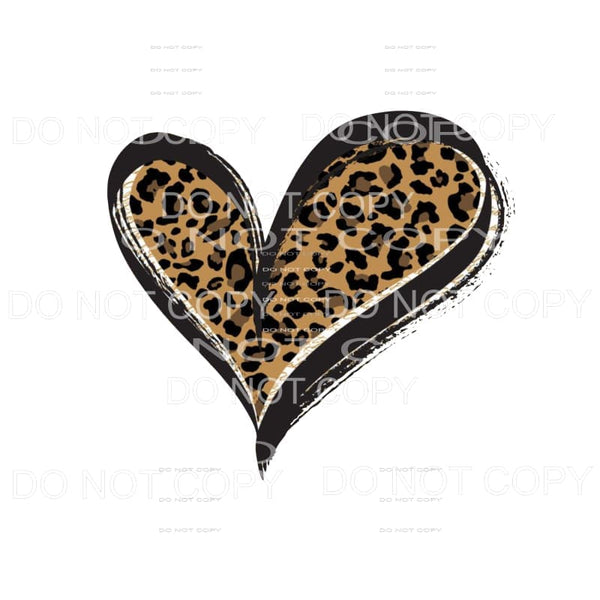 Leopard Heart #5 Sublimation transfers - Heat Transfer