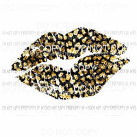 Leopard Lips #3 Sublimation transfers Heat Transfer