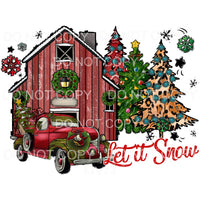 Let it snow Christmas Farm truck # 8239 Sublimation 