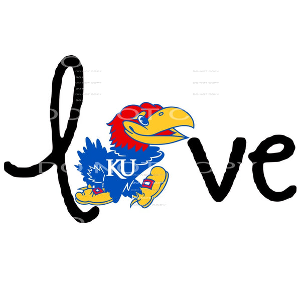 Love Jayhawks # 8144 Sublimation transfers - Heat Transfer