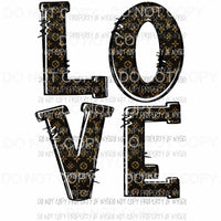 love lv 3 stacked Sublimation transfers Heat Transfer