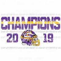 LSU Champs # 3 tigers Sublimation transfers Heat Transfer