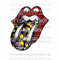 LSU rolling stones lips #1 Sublimation transfers Heat Transfer