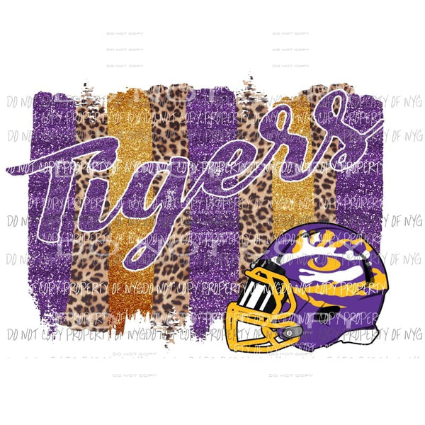 LSU Tigers Paint pallet Purple and gold Sublimation transfers Heat Transfer