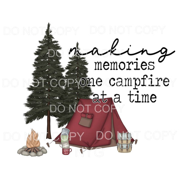 Making Memories On Campfire At A Time Tent Camping Supplies 