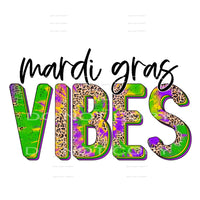 Mardi Gras Vibes Tie Dye Leopard #2562 Sublimation transfers