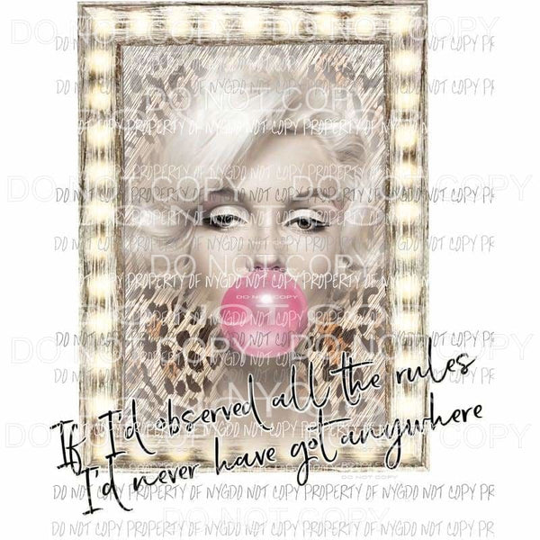 marilyn sublimation transfer Heat Transfer