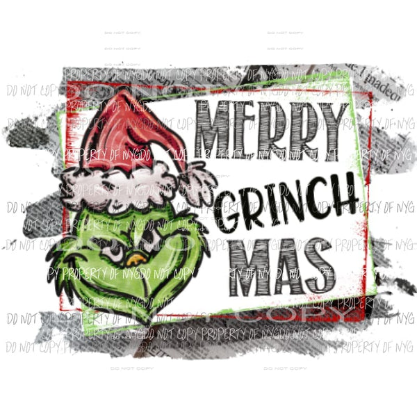 CH451 Merry Christmas The Grinch Sublimation Print — Southern