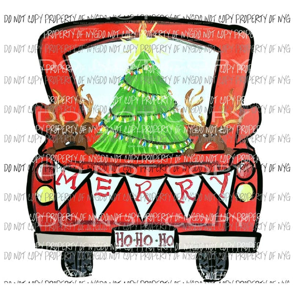 martodesigns - Merry Grinchmas Red Truck The Grinch