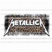 Metallica leopard Sublimation transfers Heat Transfer