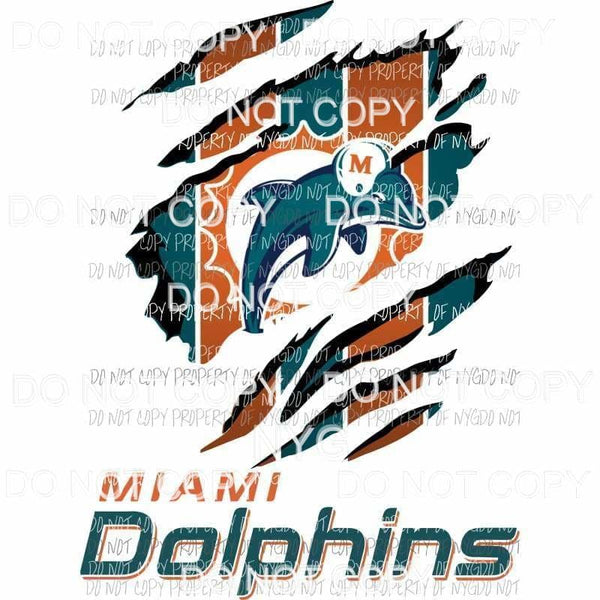 martodesigns - Miami Dolphins #2 ripped design Sublimation