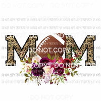 MOM football leopard flowers Sublimation transfers Heat Transfer